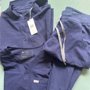 Figs Navy Blue Scrub Ensemble
